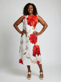 Camellia Magnolia Pocket Midi Dress