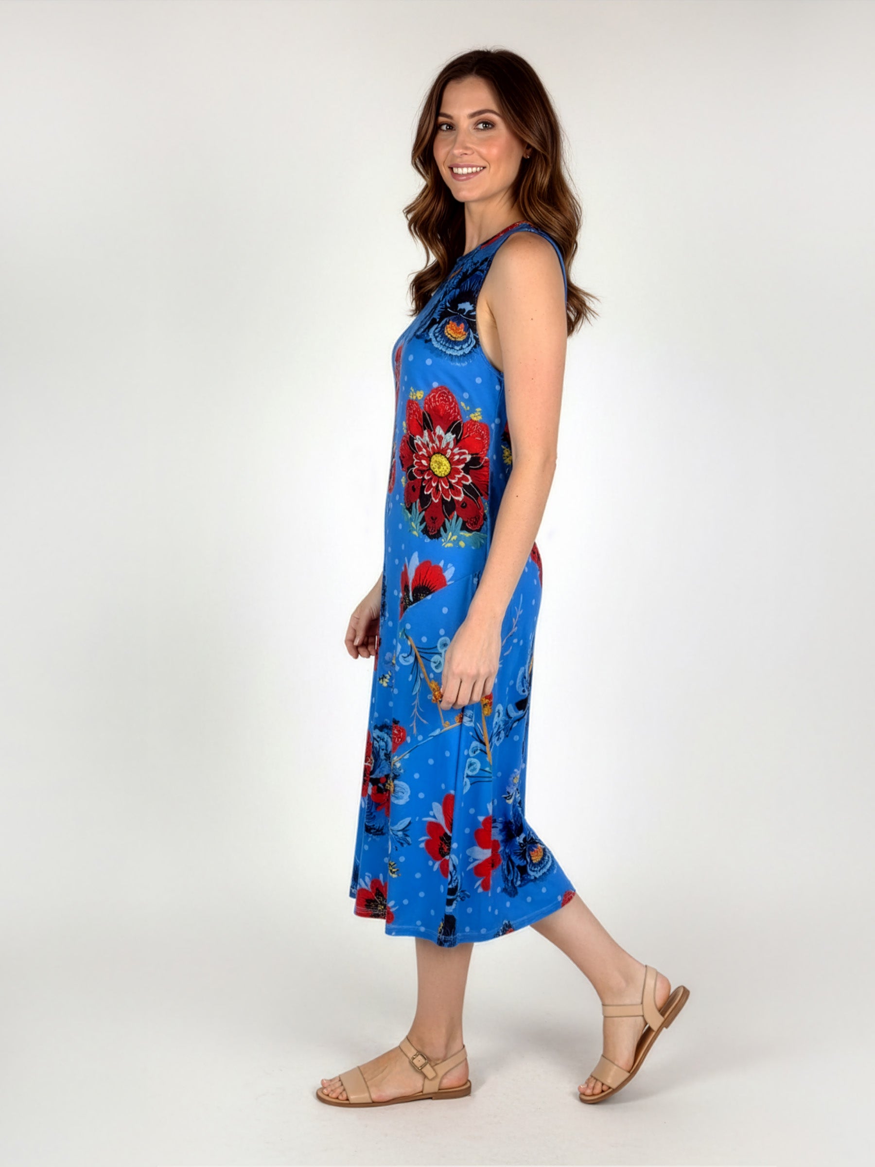 Honeybee Garden A-Line Midi Dress